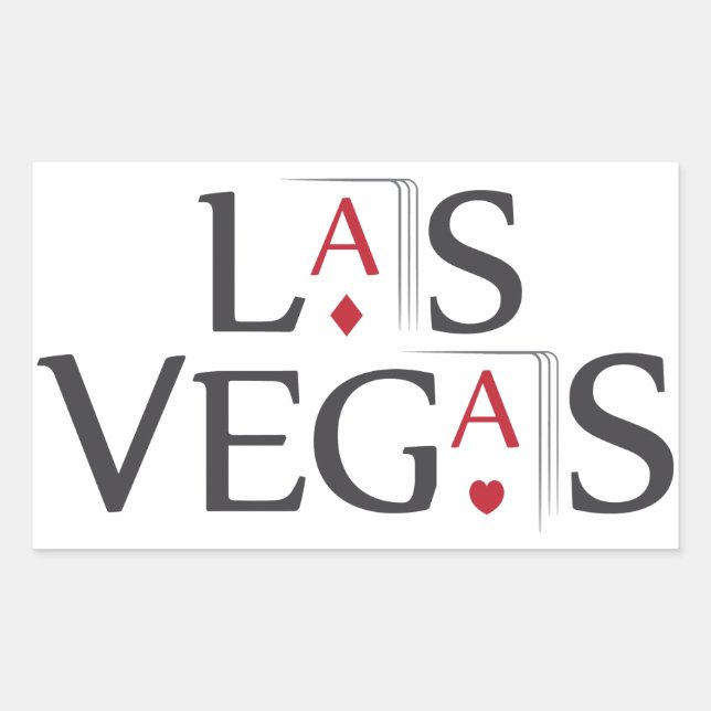 Las Vegas Rectangular Sticker (Front)