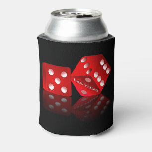 Las Vegas Red Dice Can Cooler
