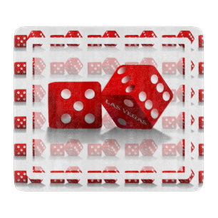 Las Vegas Red Dice Cutting Board
