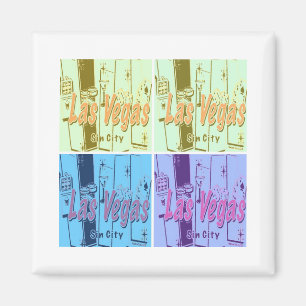 Las Vegas Retro Magnet