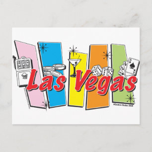 Las-Vegas-Retro Postcard