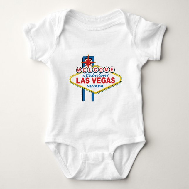 Las Vegas Retro Sign Baby Bodysuit (Front)
