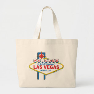 Las Vegas Retro Sign Large Tote Bag