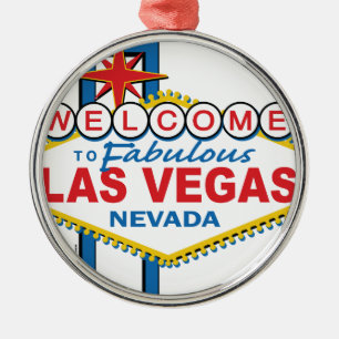 Las Vegas Retro Sign Metal Tree Decoration