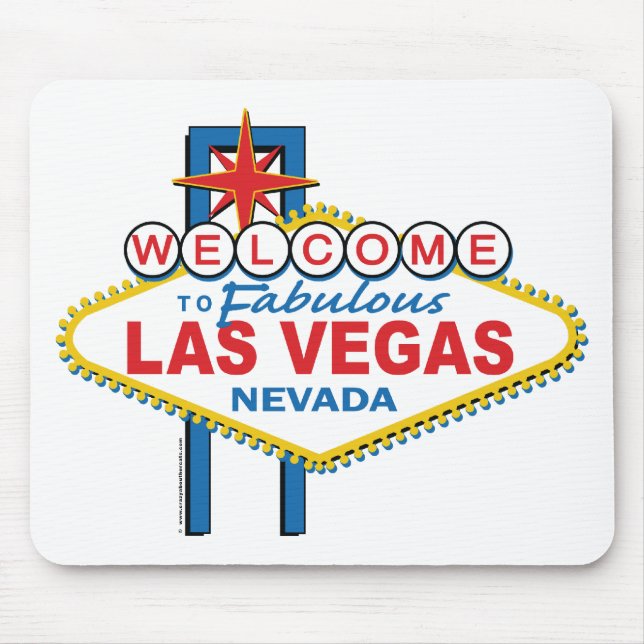 Las Vegas Retro Sign Mouse Pad (Front)