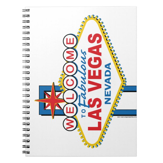 Las Vegas Retro Sign Notebook (Front)
