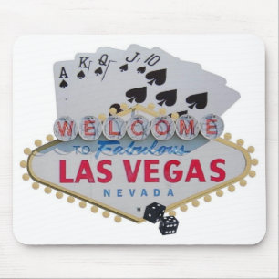 Las Vegas Royal Flush Poker Player Mousepad