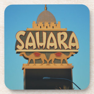 Las Vegas Sahara Casino Landmark Architecture Coaster