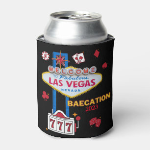 Las Vegas Sign Nevada Baecation Group Can Cooler