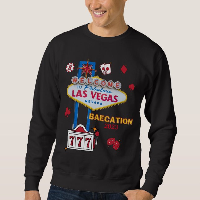 Las Vegas Sign Nevada Baecation Group Matching  Sweatshirt (Front)