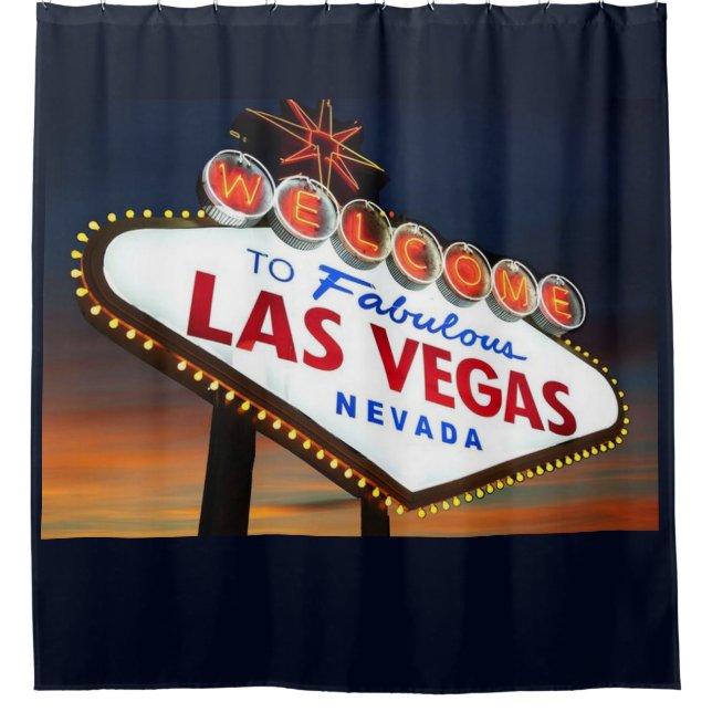 LAS VEGAS SIGN SHOWER CURTAIN (Front)