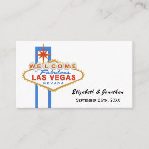 Las Vegas Sign Wedding Website Cards