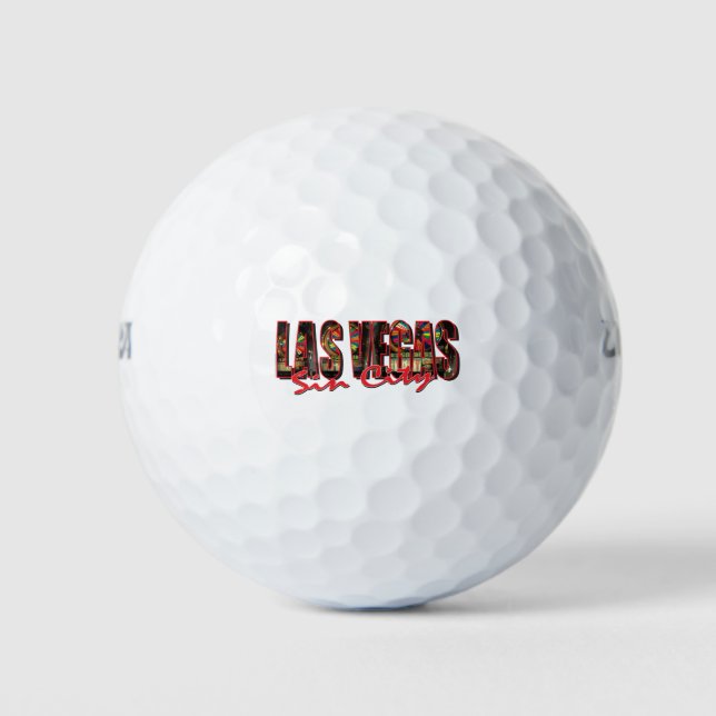 Las Vegas Sin City Golf Balls (Front)