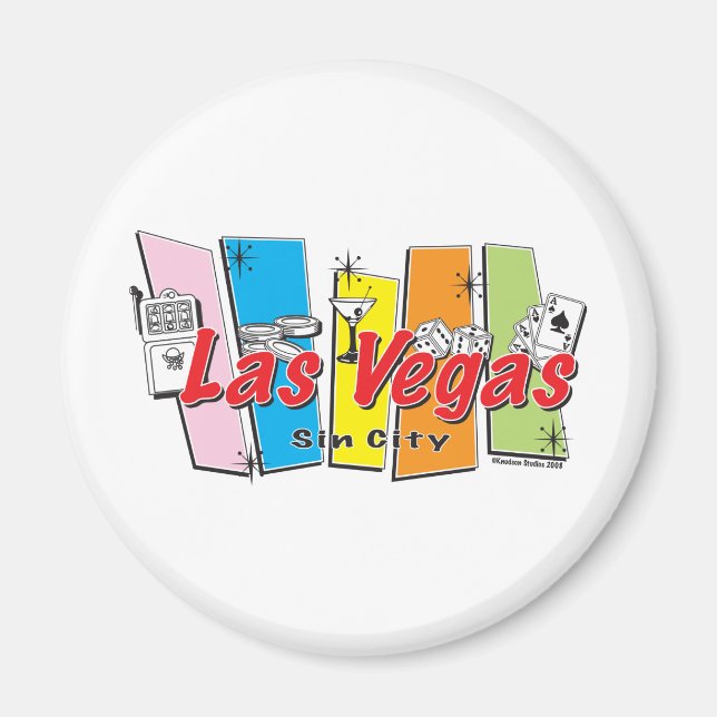 Las-Vegas-Sin-City Magnet (Front)