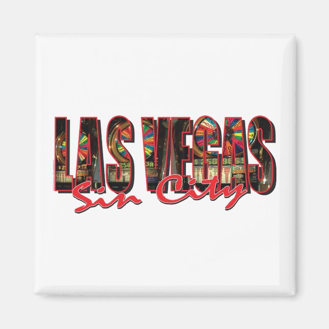 Las Vegas Sin City Magnet (Front)