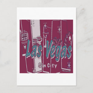 Las Vegas Sin City Postcard