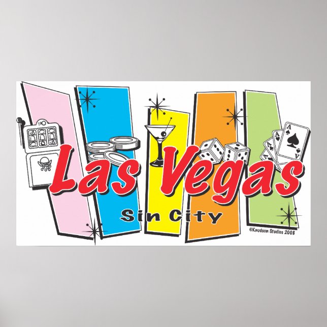 Las Vegas Sin City Poster (Front)