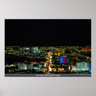 Las Vegas skyline at Las Vegas Poster