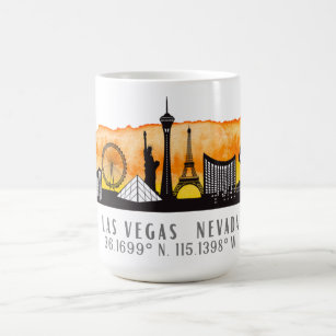 Las Vegas Skyline Latitude  Coffee Mug