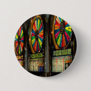 Las Vegas Slot Machines 6 Cm Round Badge