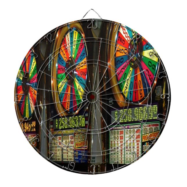 Las Vegas Slot Machines Dartboard (Front)