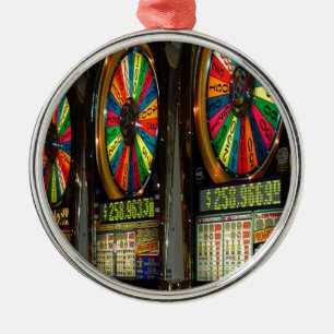 Las Vegas Slot Machines Metal Ornament