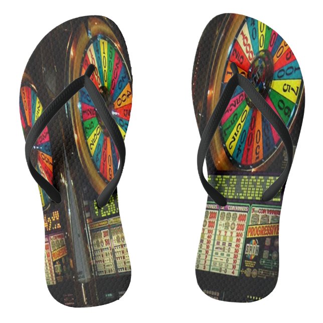 Las Vegas Slot Machines Thongs (Footbed)