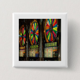 Las Vegas Slots 15 Cm Square Badge
