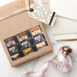 Las Vegas Slots Dream Machines Rectangular Sticker