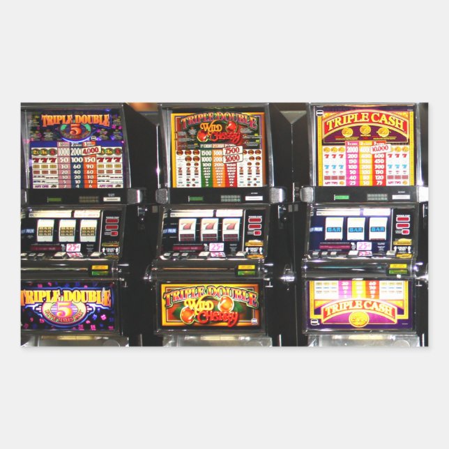 Las Vegas Slots Dream Machines Rectangular Sticker (Front)