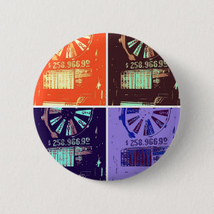 Las Vegas Slots Jackpot 6 Cm Round Badge