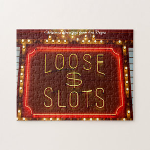 Las Vegas slots Nevada.Christmas Greetings Jigsaw Puzzle