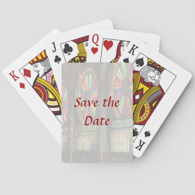 Las Vegas Slots Save the Dates Playing Cards (Back)