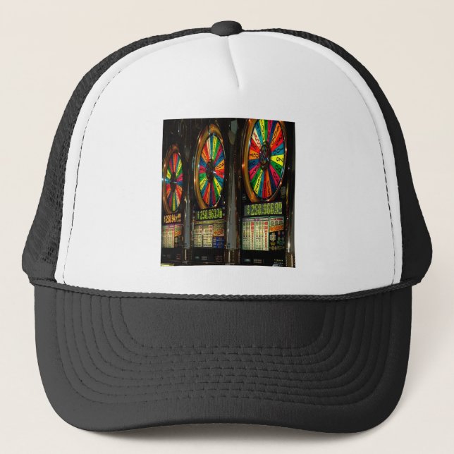 Las VEGAS-SLOTS Trucker Hat (Front)