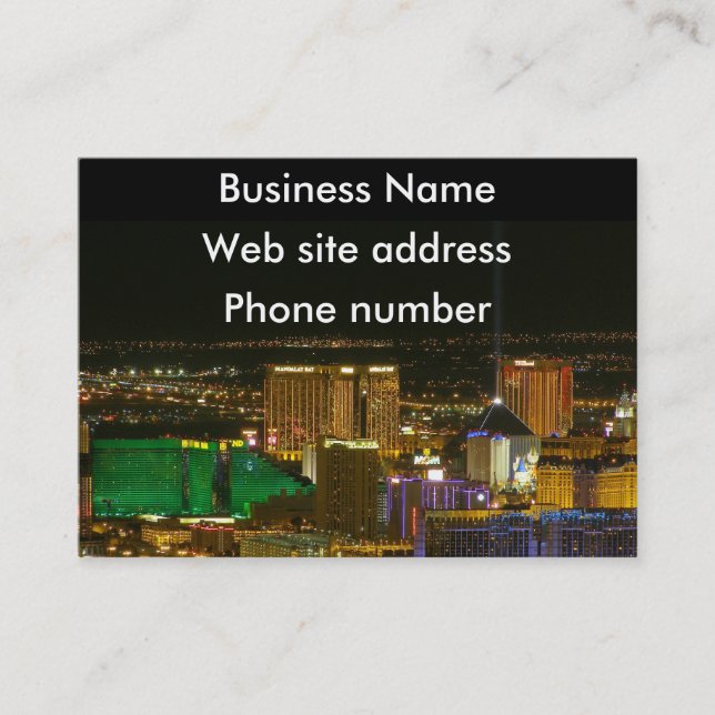 Las Vegas South Strip Business Card (Front)