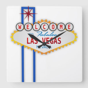 Las Vegas Square Wall Clock