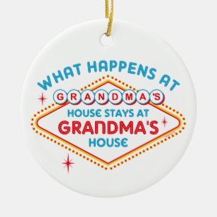 Las Vegas Stays At Grandma's Ornament