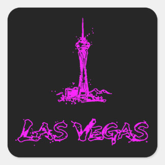Las Vegas Stratosphere Neon Pink Sticker