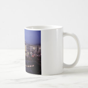 Las Vegas Strip Aerial View Casino Gambling City Coffee Mug