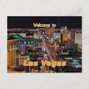Las Vegas Strip at Night Postcard