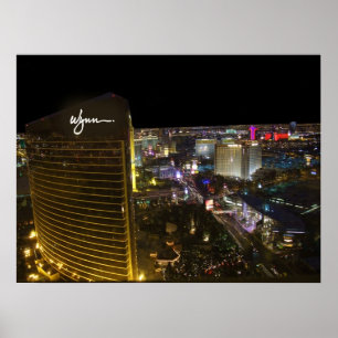 Las Vegas Strip at Night Poster Print