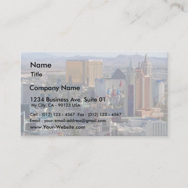 Las Vegas Strip Business Card (Front)