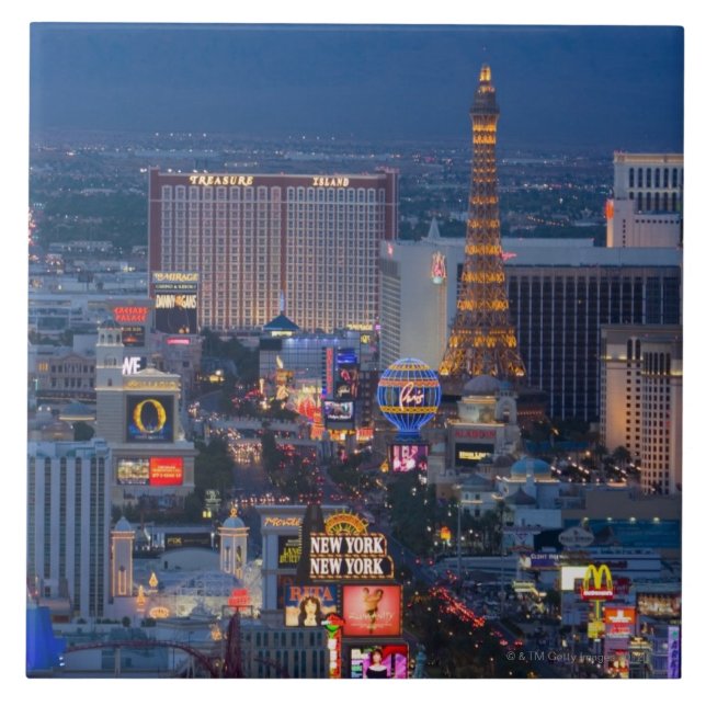 Las Vegas Strip Ceramic Tile (Front)