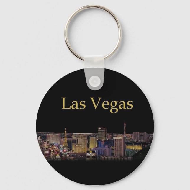 Las Vegas Strip Keychain Night time (Front)