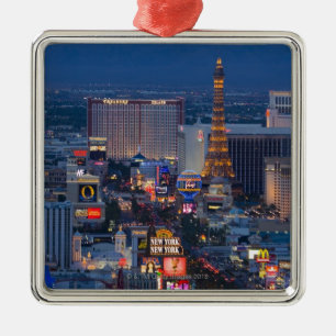 Las Vegas Strip Metal Ornament