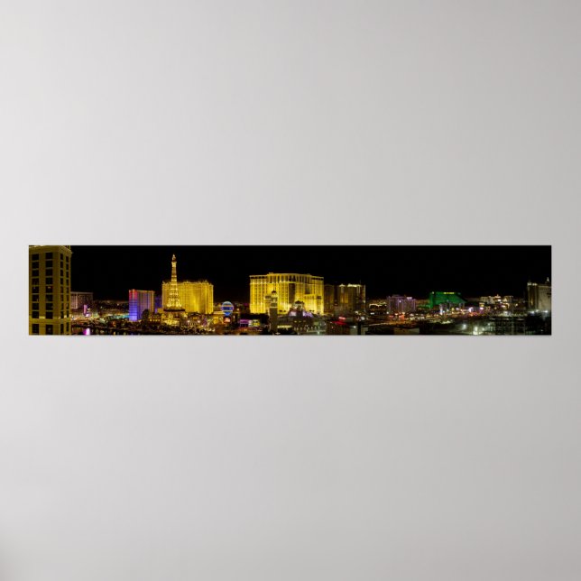 Las Vegas Strip nevada panorama Poster (Front)
