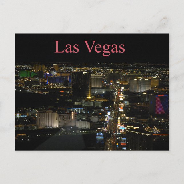 Las Vegas strip Postcard (Front)