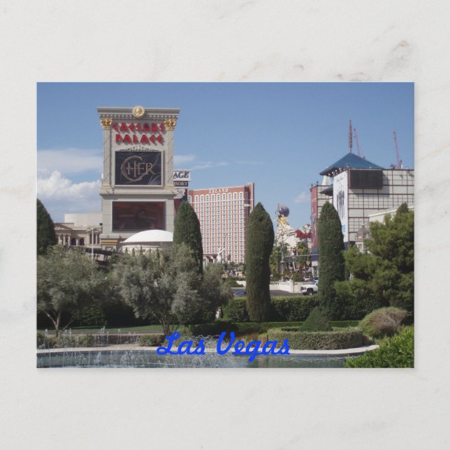 Las Vegas Strip postcard. Postcard (Front)