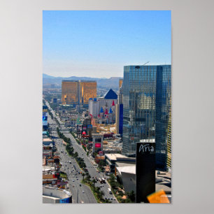 Las Vegas Strip Skyline Cityscape America USA Poster