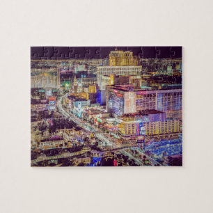 Las Vegas strip stylised Jigsaw Puzzle
